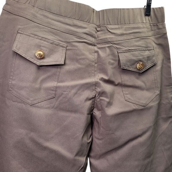 Women's Brown Wide Leg Pants Size X-Large Loose Baggie Casual Trousers - Picture 6 of 13